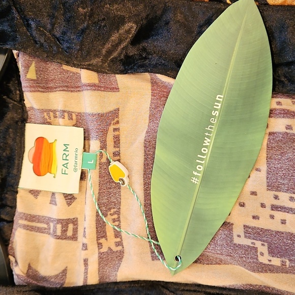 💕FARM RIO💕 Tropical Icons Kimono Robe ~ Tropical Icons Large L NWT - Picture 12 of 15